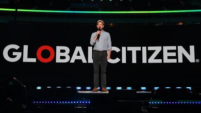 El príncipe Enrique, durante el evento organizado por Global Citizen y grabado en Los Ángeles este domingo. 