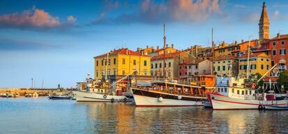 Puerto de Rovinj, en Istria. 