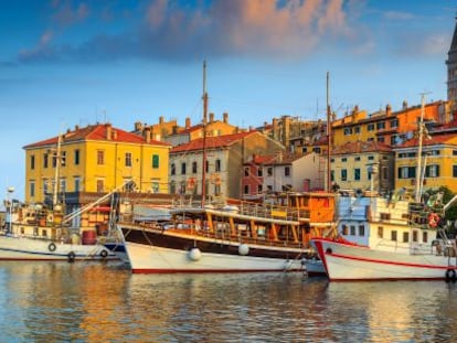 Puerto de Rovinj, en Istria. 