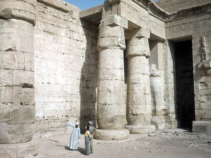 El templo de Luxor, en Egipto, en 1948.