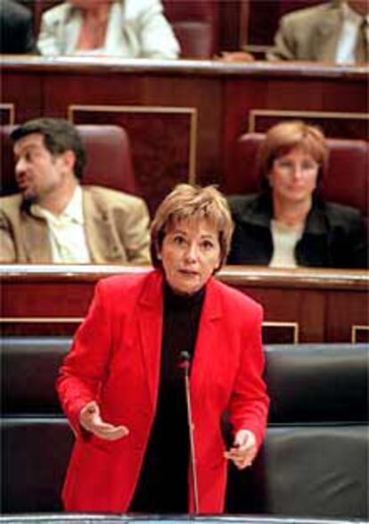 Celia Villalobos, en el Congreso de los Diputados en mayo.