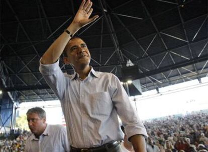 Obama, en un acto electoral el pasado lunes en Milwaukee