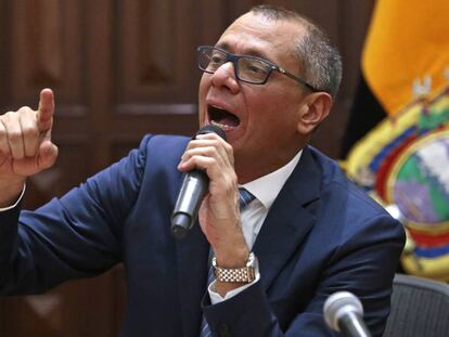 El vicepresidente de Ecuador, Jorge Glas, durante un acto. 