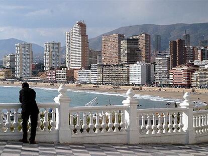 Vista de la playa de Poniente de Benidorm.