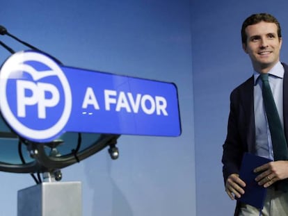 El vicesecretario de Comunicaci&oacute;n del PP, Pablo Casado.