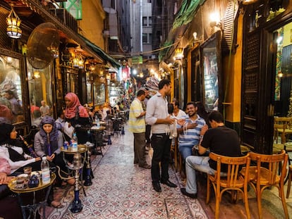 El café El Fishawi, en el bazar de El Cairo (Egipto).