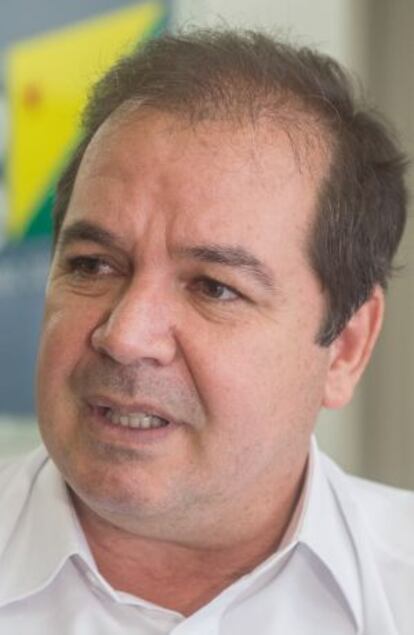 O candidato &agrave; reelei&ccedil;&atilde;o pelo PT, Ti&atilde;o Viana. 