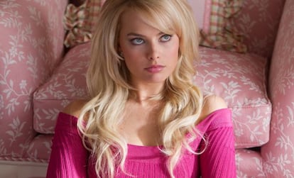 La sexy Margot Robbie, en una escena de 'El lobo de Wall Sreet'.