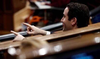 El secretario del PP, Teodoro García Egea, en el Congreso.