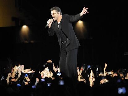 George Michael, en un concierto en 2008