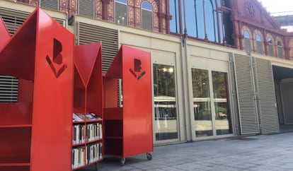Una de las librería móviles que instalará el Ayuntamiento de Barcelona para fomentar la lectura.