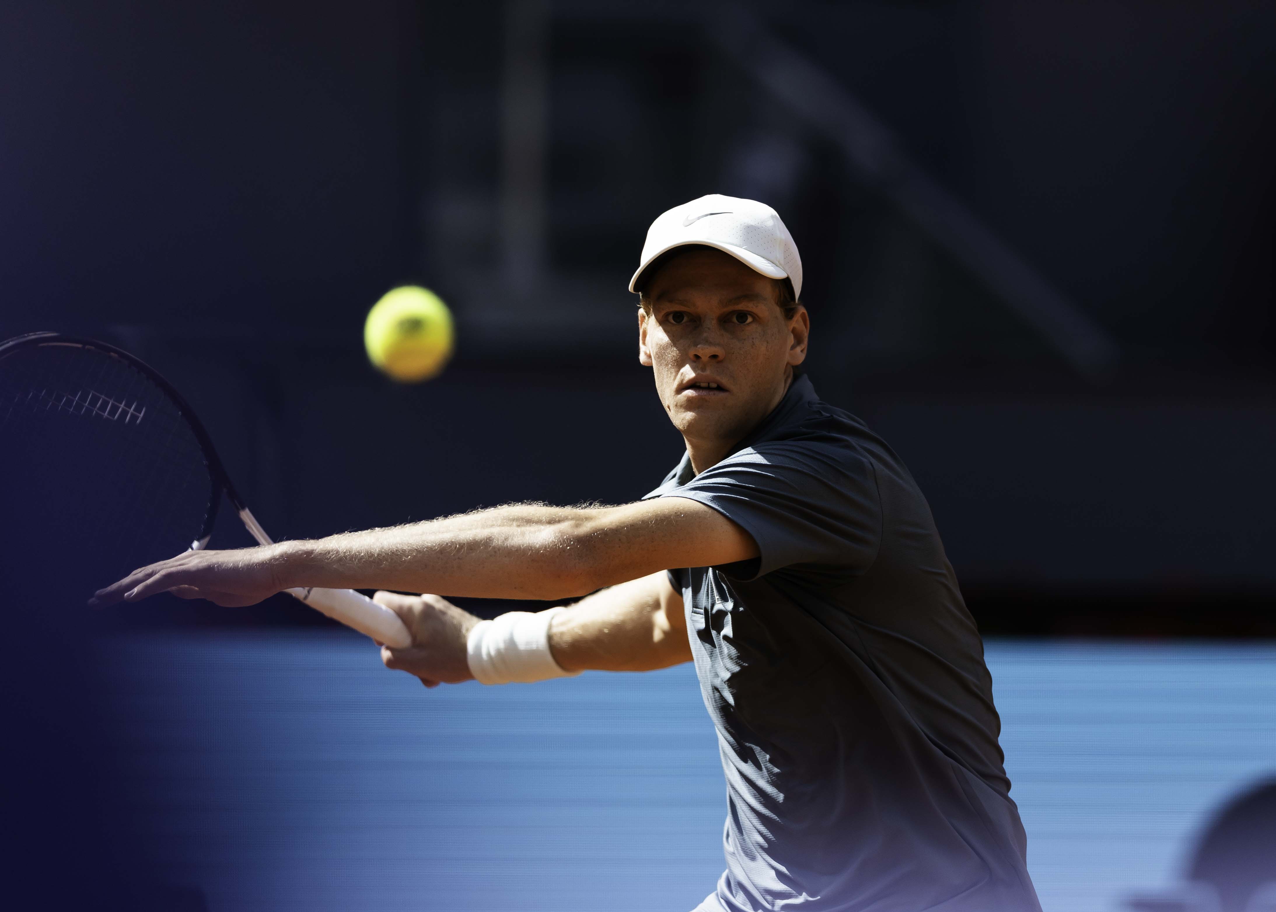 Sinner, en otro instante del partido.