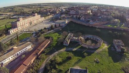 Una imagen reciente del Pabellón de Aves del palacio de Boadilla del Monte.