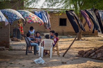 La casa de Agustina Lorenzo funciona como espacio de contención para los niños.