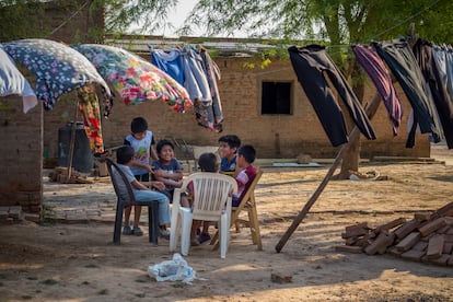 La casa de Agustina Lorenzo funciona como espacio de contención para los niños. 
