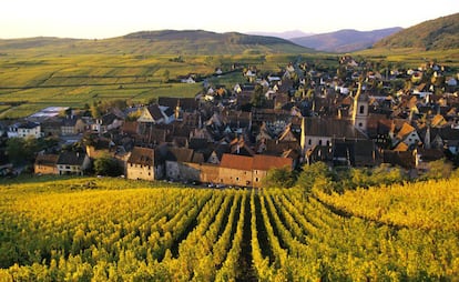 Pueblo de Riquewhir, en la región de Alsacia (Francia).