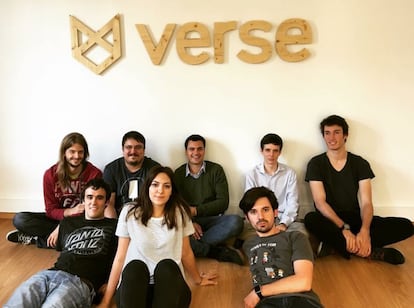 El equipo de Verse en su oficina.