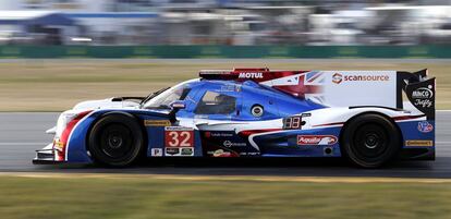 Alonso, durante la clasificaci&oacute;n en Daytona.