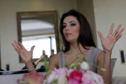 Fotografía tomada el pasado 2 de agosto en la que se registró a la actriz estadounidense Eva Longoria, quien quiso llamar la atención sobre una época en la que "nos preocupamos más que nunca de lo que comemos pero menos que nunca de quién está recolectando esa comida". EFE/Archivo
