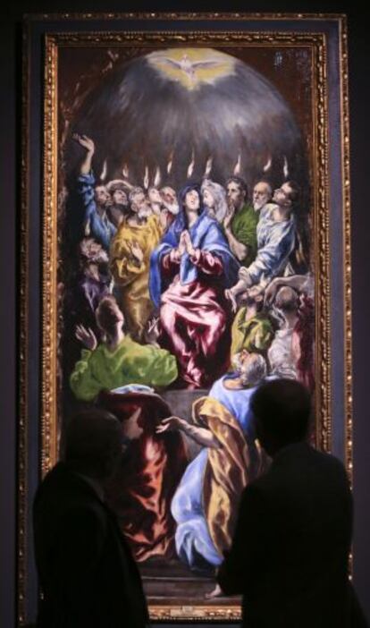 Pentecostés, de El Greco y taller, en el museo de Santa Cruz.