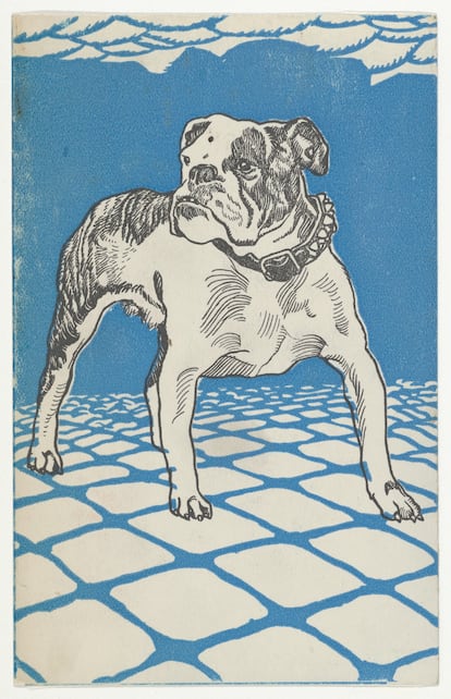 Bulldog, ilustración del artista austríaco Moriz Jung, 1912.