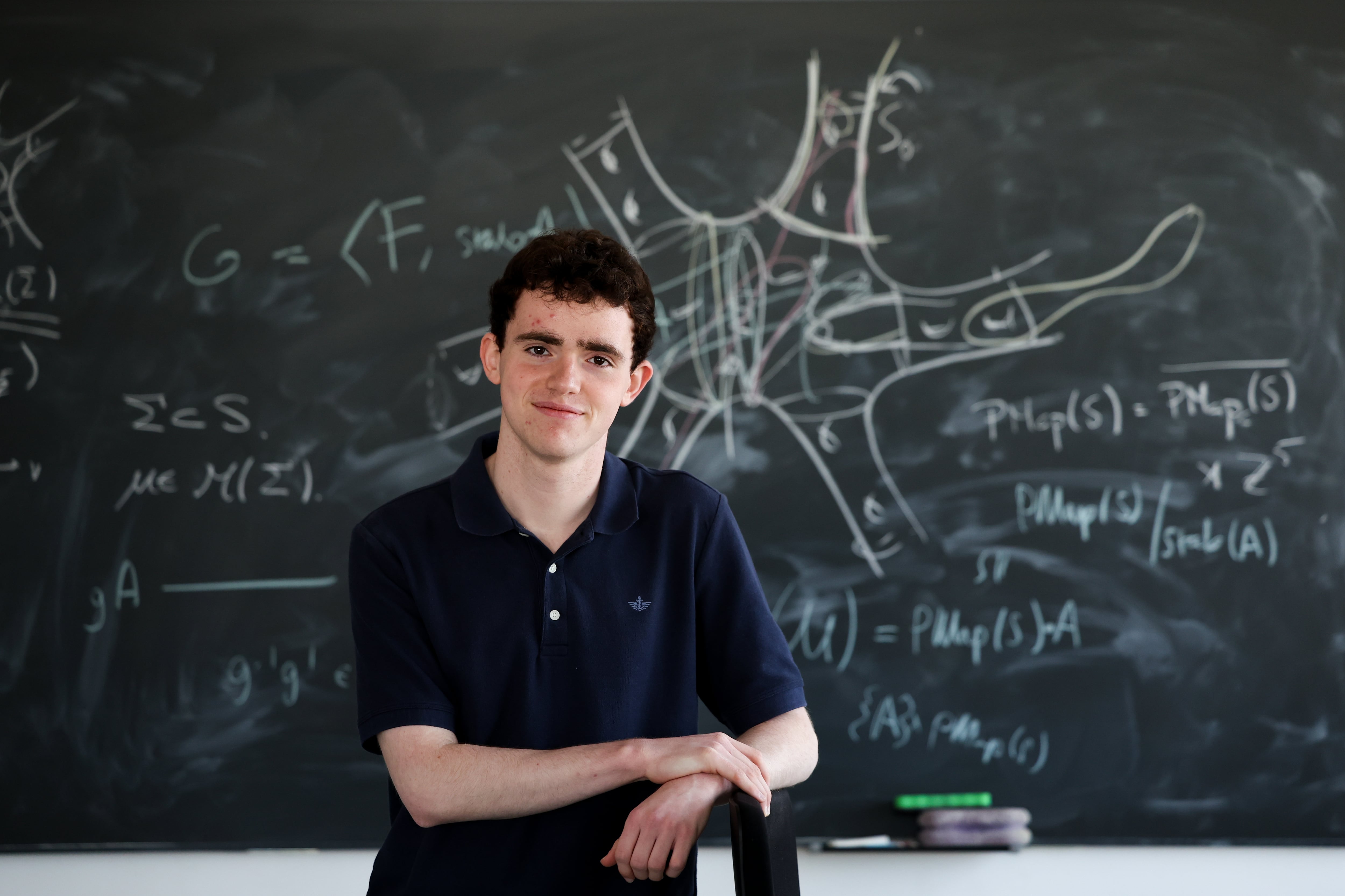 El estudiante Iván López Navarro, en el Instituto de Ciencias Matematicas, en Madrid a 21 de abril de 2026.