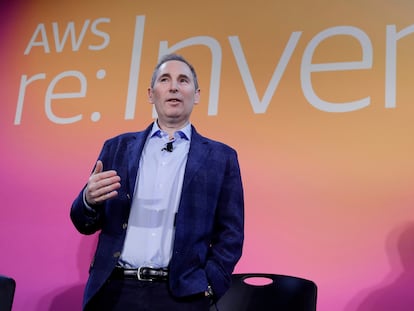 Andy Jassy, nuevo director ejecutivo de Amazon, durante una conferencia en 2019.
