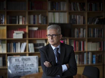 Javier Moreno a l'Escola de Periodisme d' El País.