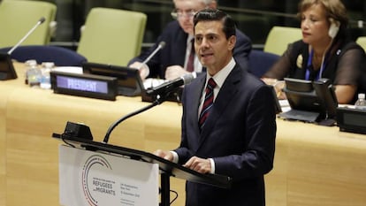 Mexican President Enrique Peña Nieto at the United Nations.