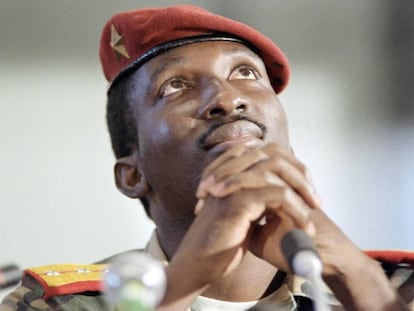 Imagen de Thomas Sankara, tomada en 1986 en Harare (Zimbabue).