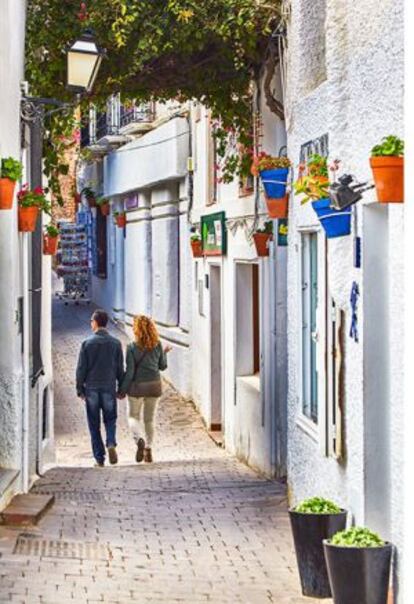 Una calle de Mojácar (Almería).