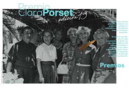 Cartel del Premio Clara Porset edición 2019.