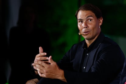 Rafael Nadal, durante un acto en Madrid, en octubre de 2023.