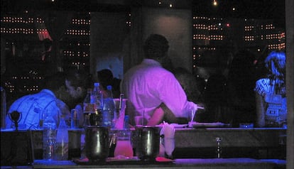 Un club nocturno en la ciudad de Marrakech. 