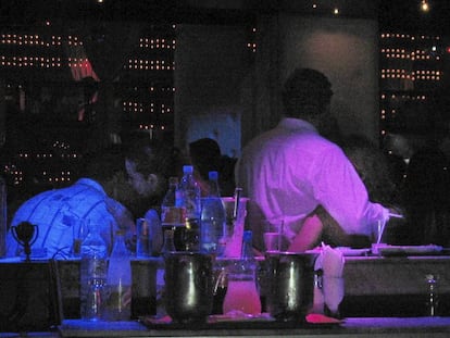 Un club nocturno en la ciudad de Marrakech. 