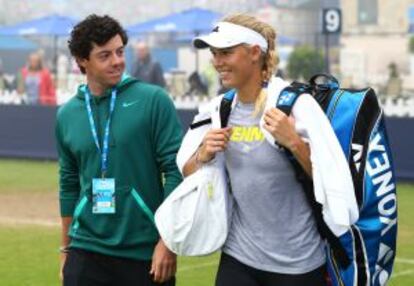 McIlroy y Wozniacki, en junio pasado.