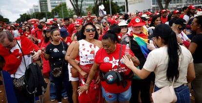 Seguidores de Lula da Siva se congregan en Brasilia para su toma de posesión el 1 de enero de 2023