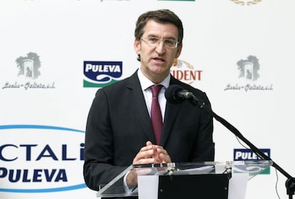 El presidente de la Xunta, Alberto Núñez Feijóo