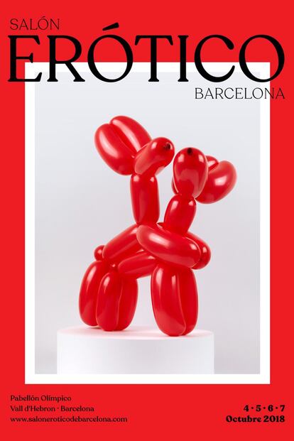 Póster promocional del Salón Erótico de Barcelona.