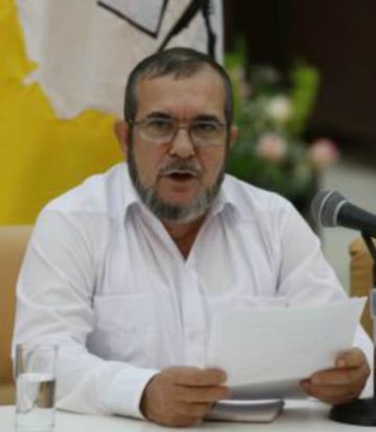 Timochenko, durante los diálogos de paz en La Habana.