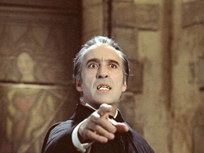 El actor y cantante Christopher Lee.