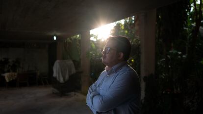 Jóse Leonardo Araujo, a survivor of priest Juan Huerta Ibarra’s abuse, in Caracas, Venezuela, on October 12, 2023.