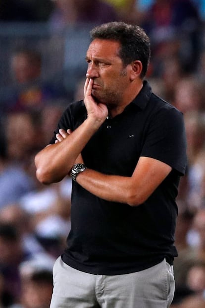 Eusebio Sacristán, entrenador del Girona.