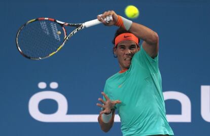 Nadal, durante el duelo ante Wawrinka.