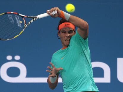 Nadal, durante el duelo ante Wawrinka.