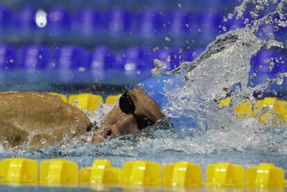 Belmonte, durante los 800m libre.