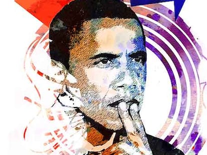 Dibujo de Obama