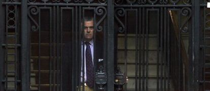 Luis Bárcenas, en su casa en 2009.