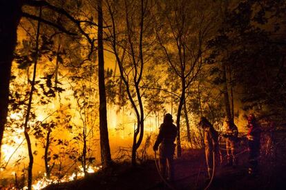 Incendio en Ames el pasado verano 