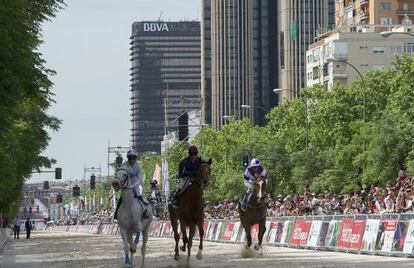 Carreras de caballos en La Castellana. 